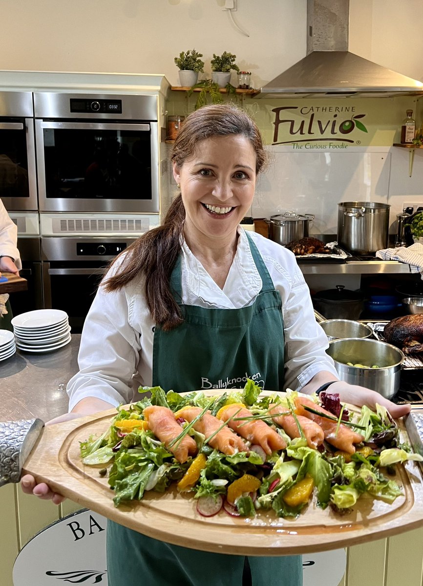 Cfulvio's tweet image. 🎄Today was our Cracking Christmas cookery course  here @BallyknockenHCS #cookeryschool! 
Here’s our Smoked Salmon Roll Salmon. 
Recipe on my web site bitly.ws/33q2M 🎄