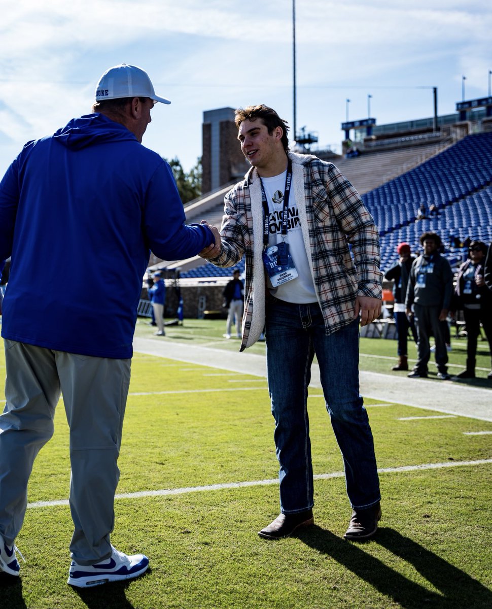 Had an amazing time on my visit to Duke University with <a href="/SawyerBolli/">Sawyer Bolli</a>, thanks to <a href="/CoachXGarcia/">Coach Xavier Garcia</a> and <a href="/DukeFOOTBALL/">Duke Football</a> <a href="/CoachMikeElko/">Coach Mike Elko</a>