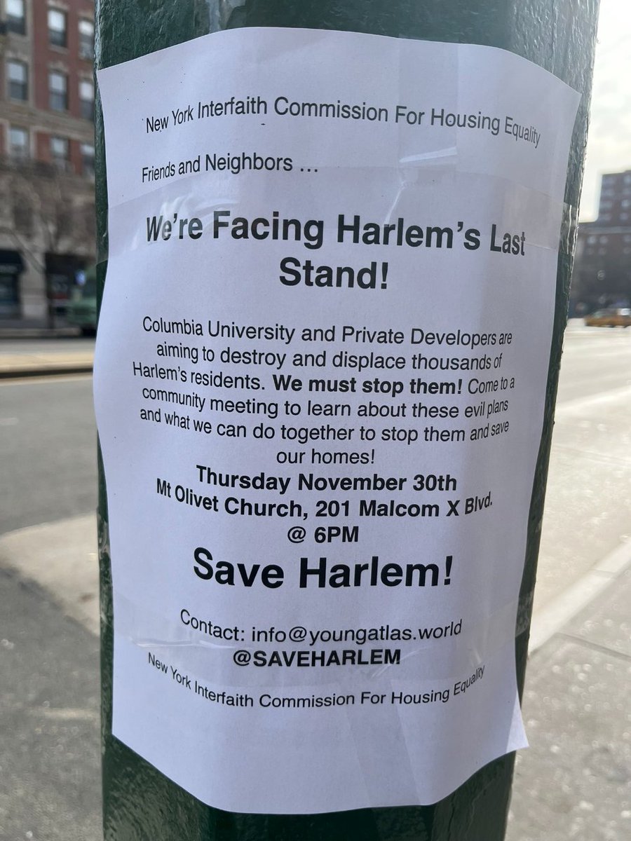 craddock_ellis's tweet photo. Save Harlem. Please share it. 🙏🏿💜🗽 #saveharlem @YoungAtlasWorld  #HarlemForever https://t.co/Mqr0gY3NiL