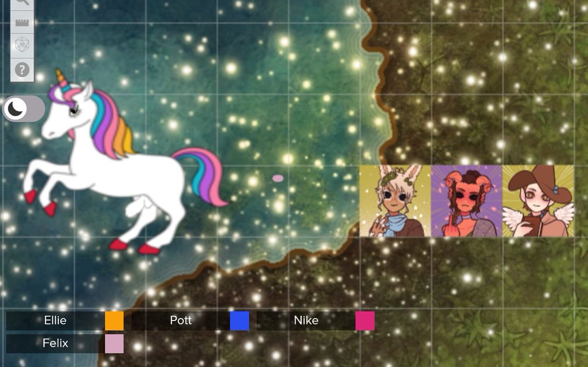 gloss__jpeg's tweet photo. 2min nicht Auf die karte geguckt und YlN malt einen penis Auf Das Einhorn #witchlightweirdosdnd https://t.co/eSRuIqh2TR