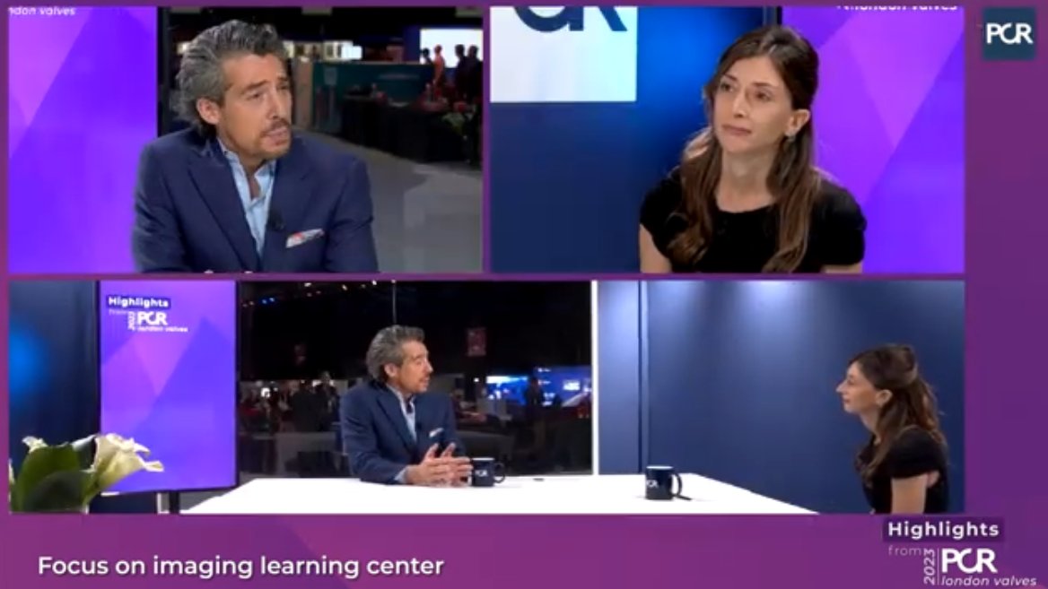 #Imaging was everywhere at #PCRLV 🇬🇧 2023, and particularly in the Imaging Learning Center! @nicolo_piazza and @kiadeb87 discuss the need for comprehensive education in cardiovascular imaging throughout pre-, intra-, and post-procedural phases, and in the context of the 3…