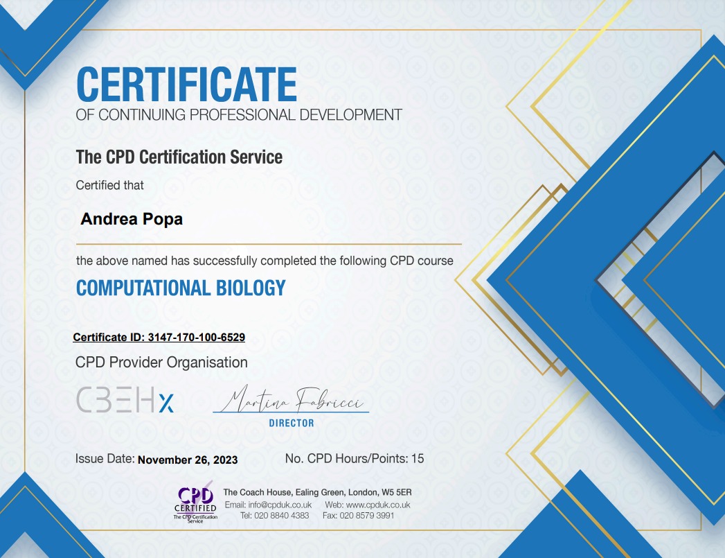 Computational Biology course ✅
Thank you, <a href="/CbeHx/">CBEHx</a>!