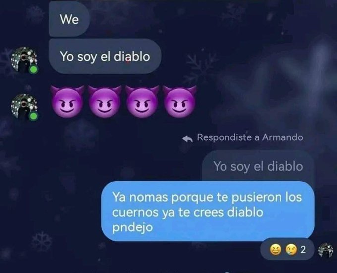 As&iacute; varios que leo en whtasapp que tienen de nombre el emoji morado 🤣 https://t.co/bbFAhJTdYW<a href="/tag/thanksgiving"class="tags"><span>#thanksgiving</span></a>