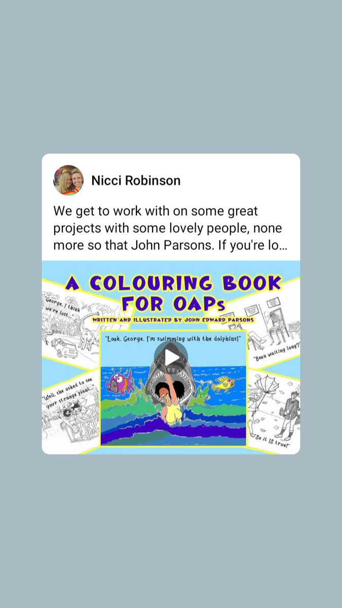 amazon.co.uk/s/ref=dp_bylin…
Pensioners colouring book. Ideal gift for Mums and Dads. ,#BrilliantIdea #Amazon 
#ColouringBook #humorous #HandDrawn #OAPs #Gifts #NewIdeas #FunnyDrawings #ChristmasGift #justUnderSevenPoundsEach #SixtyPagesToColour #Laughs.