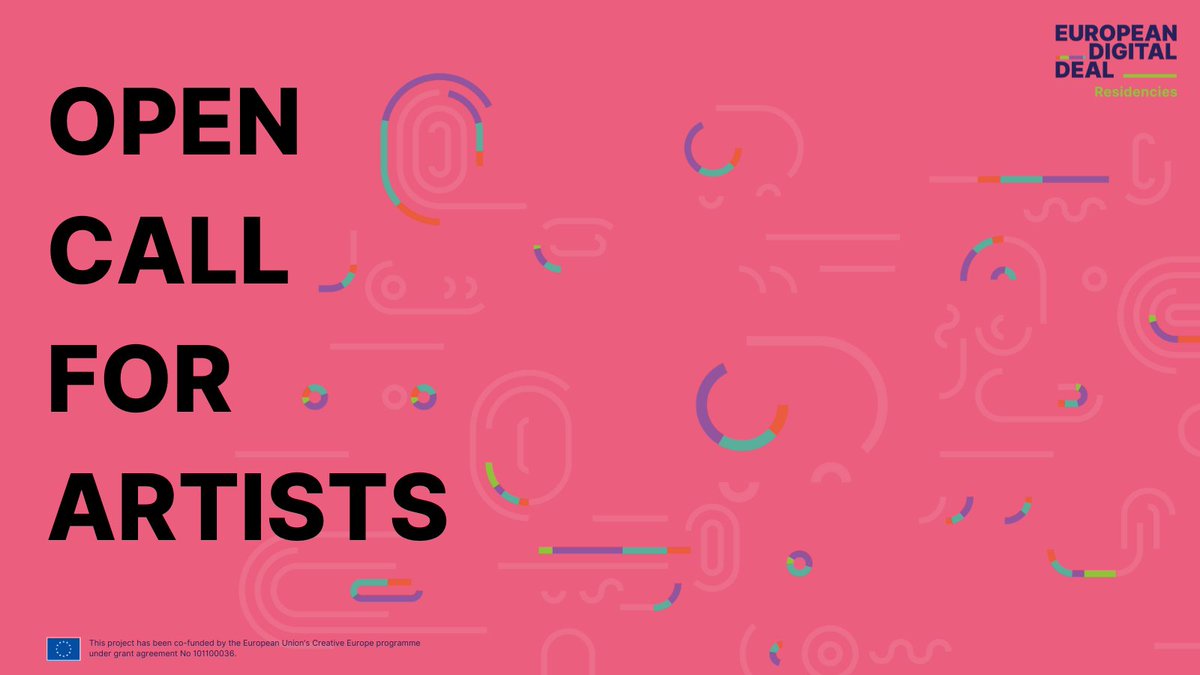 #OPENCALL FOR ARTIST RESIDENCIES
Join us in our investigation of how new technologies impact democracies.  Apply for one of the 12 #artistresidencies part of #eudigitaldeal before the 30th of November.
More information at bit.ly/48lVTWp
#creativeeurope