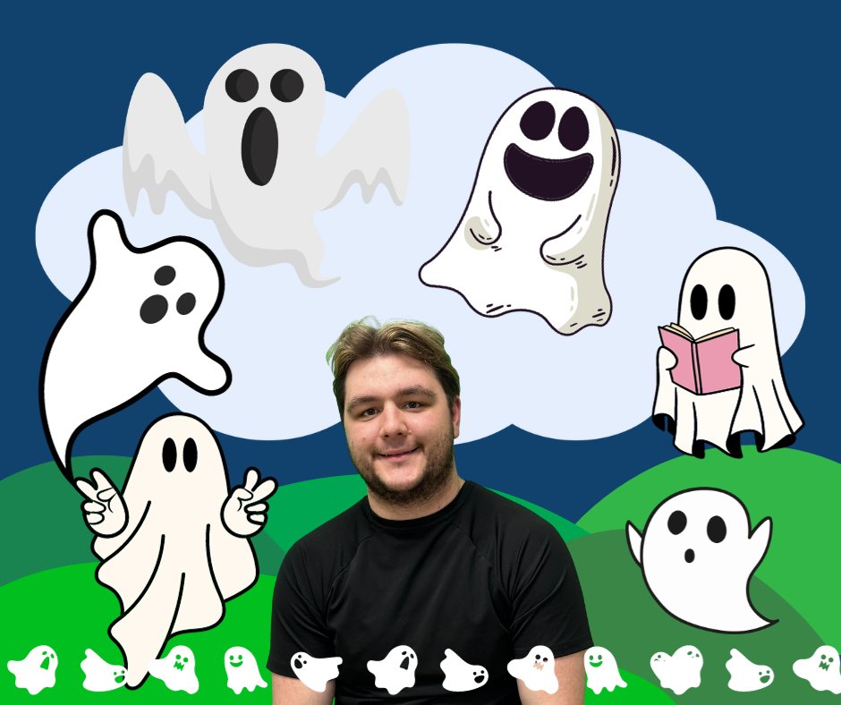 Meet Josh, who plays the spooky specter haunting Mouldywart's castle in Pantoland!  As the terrifying ghost, Josh takes delight in sending shivers down the spines of Mouldywart's prisoners. But has he finally met his match in the fearless Mrs. Tickle? whitkirkartsguild.com/panto