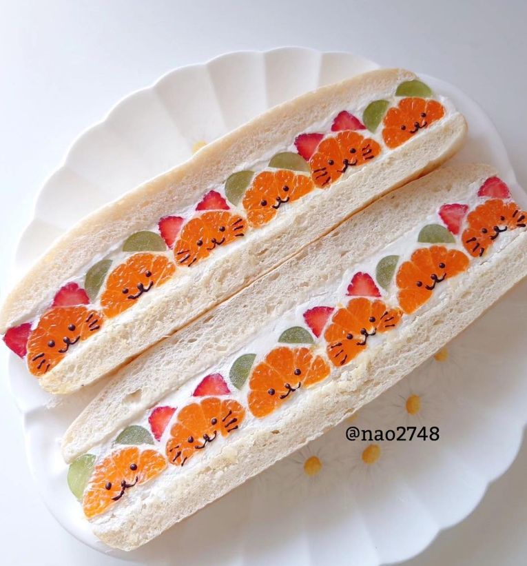 Fruit cat sandwiches made by nao2748