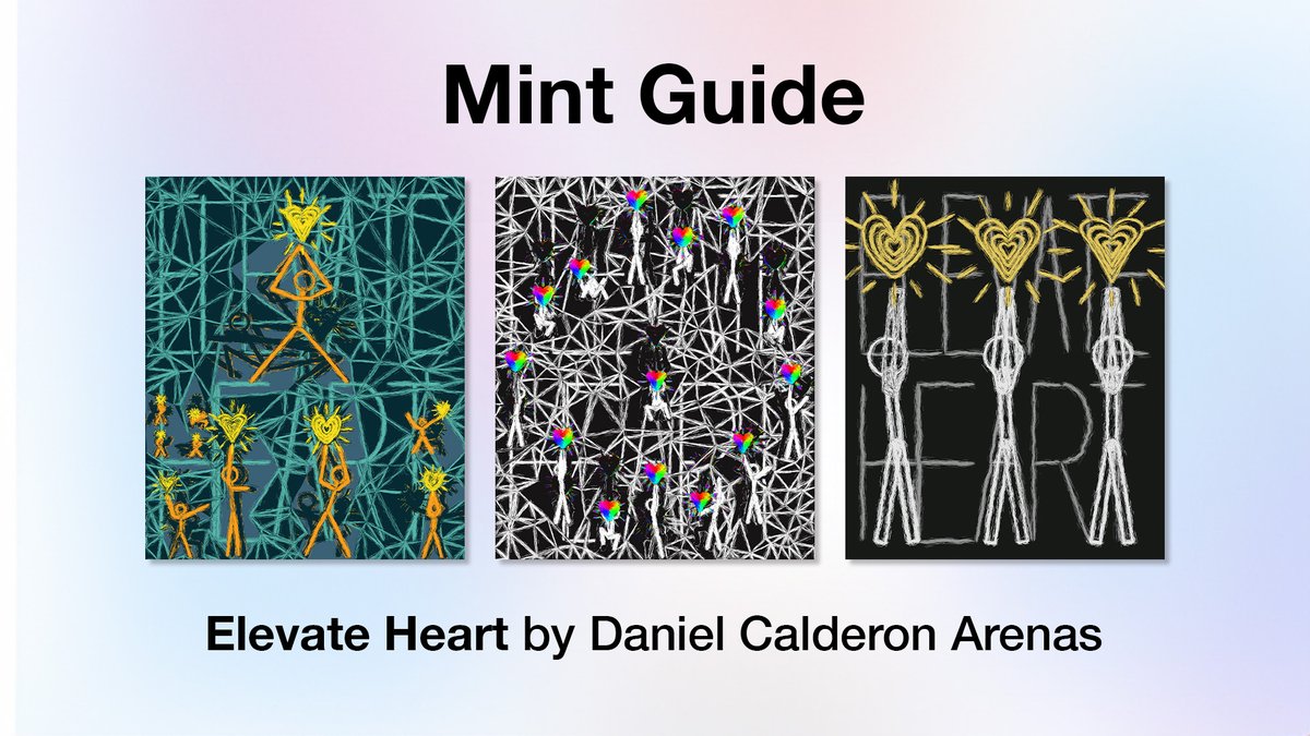 We are 24 hours away from the mint of Elevate Heart.

Here is everything you need to know:

This project is the creative vision of Daniel Calderon Arenas, with support from SquiggleDAO and his brother Erick Calderon.

The mint date of November 27th, 2023 is special because it