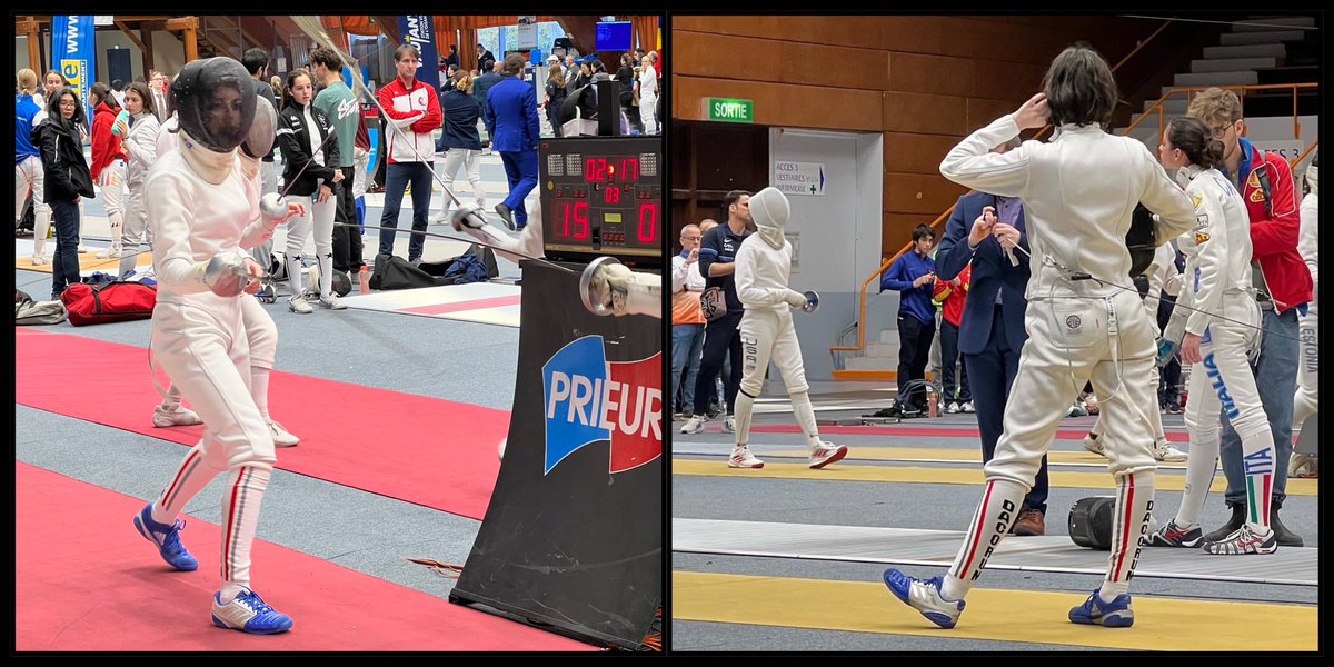 DacorumFencing's tweet photo. A big step forward for Reya at the Cadet EFC in Grenoble this weekend. Finishing 17th of 196 athletes in the individual event. Followed by some good fencing with Team GB1, 9th of 27 Teams. Well done! #GrenobleEpee23 #cadetfencing #epee @ERFencing @EnglandFencing @britishfencing https://t.co/e6pZffiSLP