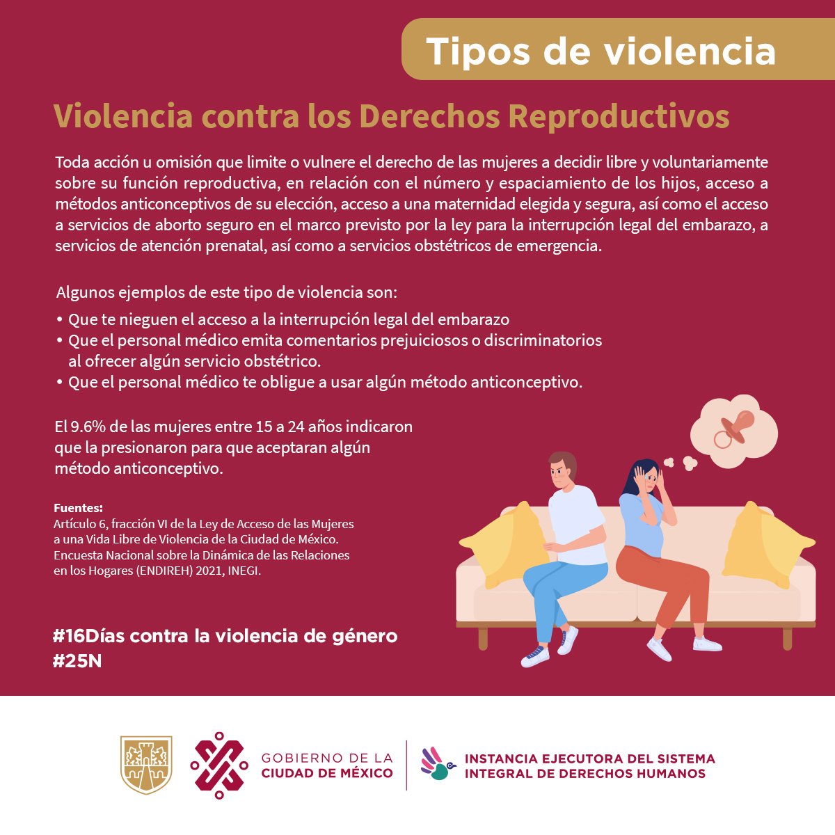 PDHCDMX's tweet photo. En el marco del "Día Internacional de la Eliminación de la Violencia contra las Mujeres", conoce y comparte los #TiposdeViolencia de Género🎗️¡#ÚNETE! al Activismo para poner fin a la violencia contra las #MujeresyNiñas"#25N #16Días contra la #ViolenciaDeGénero.
#CiudadDeDerechos https://t.co/hzzlGrHpcf