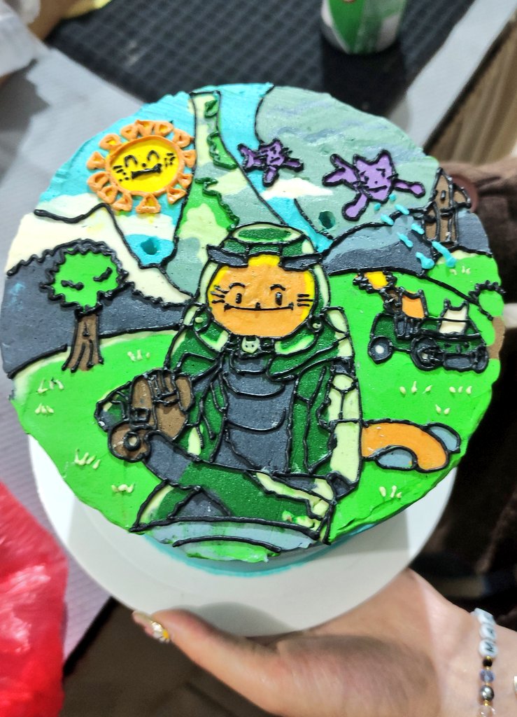 fxkenshi's tweet photo. Mi torta de Meowster Chief 🥰
#Halo https://t.co/KdvxhvM0hL