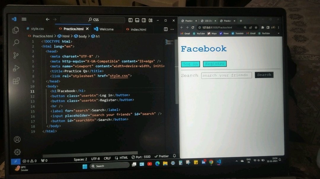 Rhutikakevat's tweet photo. Day 7 👩‍💻 || 🚀 100dayscodechallenge 🚀

New Learnings 📝 :-  Using multiple selectors

🔸Different selectors
🔸Sibling Combinator
🔸Child Combinator
🔸Pseudo element
🔸Cascading &amp; Specificity
🔸Inheritance

#100daysofcode #webdevelopment 
#100daysofcodechallenge #100daysofcoding https://t.co/UTY6uAJ3uJ