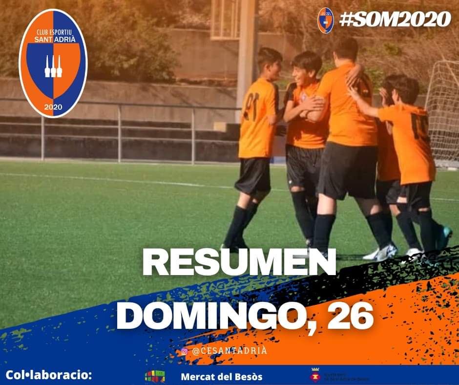 CE_SantAdria's tweet photo. Cerramos nuestro fin de semana con muchas Victorias y pocas derrotas

¡ Unidos por un sentimiento ! 

#Som2020💙🧡
#Findesemana #Liga #FCF #Cadeca https://t.co/phiUtQMv5G