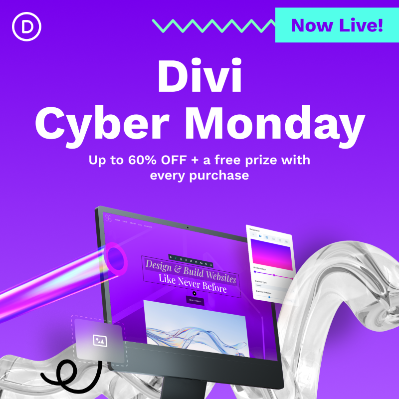 elegantthemes's tweet photo. The Divi Cyber Monday sale starts now! 🤯

✅ 5,600 NEW Prizes Up For Grabs
✅ 3 NEW Marketplace Bundles
✅ Up To 62% Off Divi Products
✅ Free Cyber Monday Website Packs

This isn't your average Cyber Monday sale. Find out more here. 👇

https://t.co/fOTeF69VZa