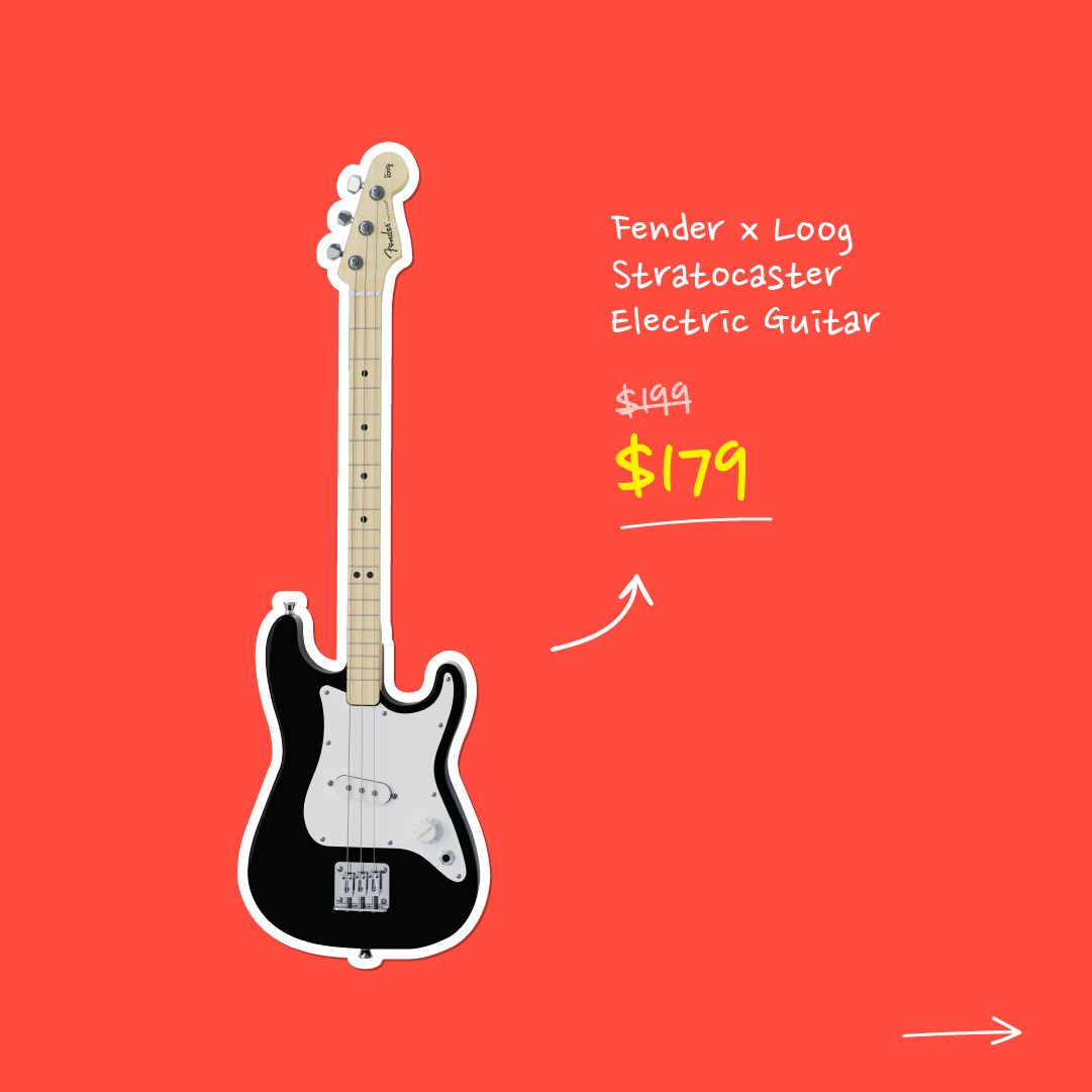 Fender x Loog Stratocaster Electric Guitar