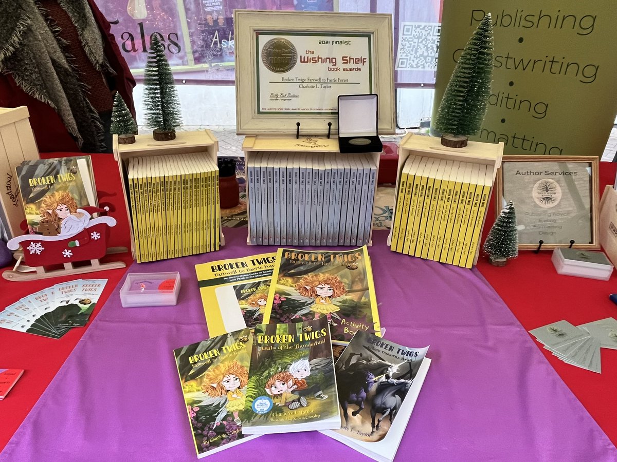 BrokenTwigs2020's tweet photo. What a fantastic day I had today, selling my books at Ross-on-Wye’s Christmas Fayre! 🍄🙏🎄🎅❄️ #Christmas2023 #books #kidlit #childrensbooks #adultslovethemtoo #gettinginthespirit #Christmastime #readingforpleasure #letsgetchildrenreading #stockingfillers https://t.co/dwsOQSDNLL