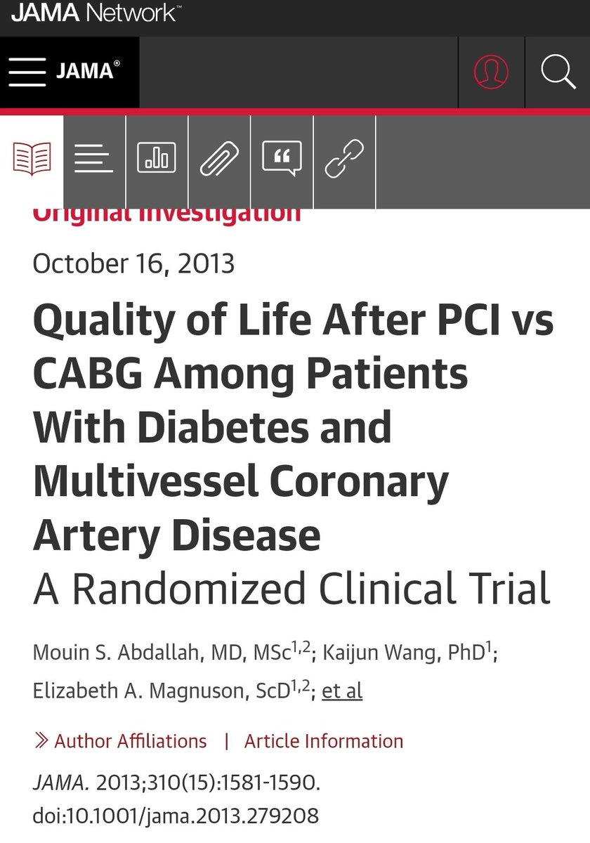 ElnazeerOA's tweet photo. @Coronary4front @VictorDayan1 @PCORI It shouldn't be intimidating to surgical community.  #Freedom and older trials were in favour of CABG re QOL.
The worse baseline angina , the better QOL with CABG as opposed to PCI. 
#female
QOL  requires an answer 
At the end , the worse health status is "death" not "angina! https://t.co/DMWANHjd2a