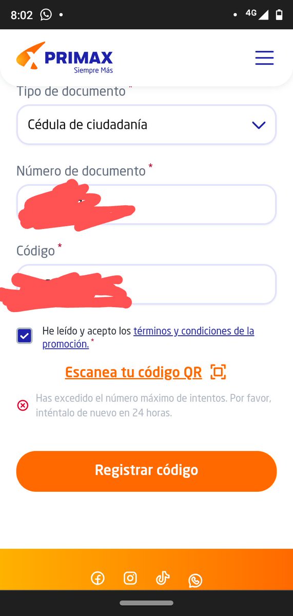 Para que hacen concursos si no dejan registrar los cupones <a href="/PrimaxColombia/">Primax Colombia</a> ?