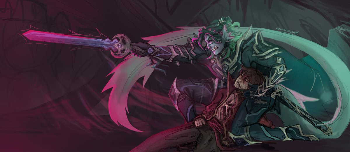 notozthewizard's tweet photo. // body horror, riptide spoilers 
Welcome to your favourite show: Abandoned WIPs! Today's contestant is this mf I'm leaving in my folder to rot forever https://t.co/OL4laeu1MJ