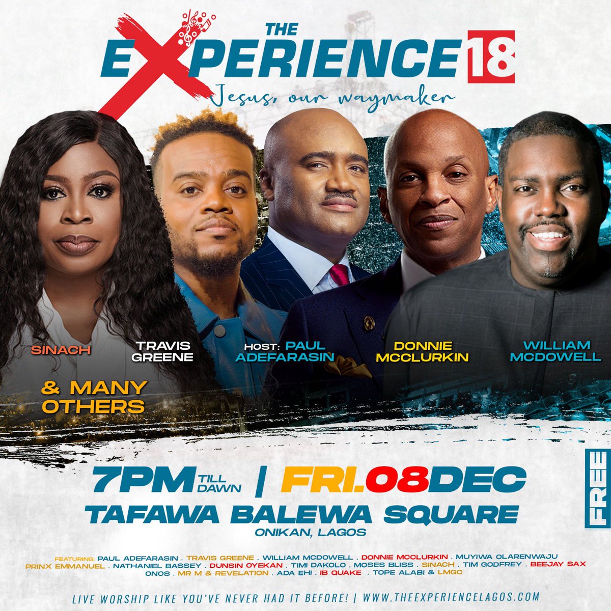 Christ made a way in the wilderness, He walked upon the sea. He parted the red sea for the Isrealites to pass through, He is Jesus, Our Way Maker! Prepare to worship Him this December at #TheExperience. Don't be told, be there! #TE18 #JesusOurWayMaker