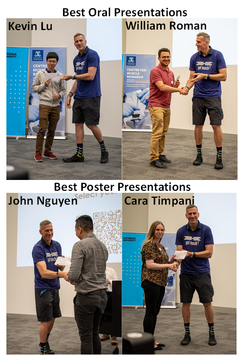 VictorianMuscleNetwork (@vicmusclenet) on Twitter photo Congrats to this year's VMN Symposium prize winners (presented by the CMR's <a href="/pgregorevic/">Paul</a>)
<a href="/YansongLu23/">lu kevin</a> , <a href="/Wi_Roman/">William Roman</a> , <a href="/johnhvnguyen/">John H Nguyen</a>
<a href="/CaraTimpani/">Cara Timpani</a>
<a href="/ARMI_Labs/">ARMI</a> <a href="/UniMelbCMR/">Centre for Muscle Research</a> <a href="/AIMSSresearch/">AIMSS</a> <a href="/iHealthSportVU/">Institute for Health and Sport, VU</a> Congrats to this year's VMN Symposium prize winners (presented by the CMR's <a href="/pgregorevic/">Paul</a>)
<a href="/YansongLu23/">lu kevin</a> , <a href="/Wi_Roman/">William Roman</a> , <a href="/johnhvnguyen/">John H Nguyen</a>
<a href="/CaraTimpani/">Cara Timpani</a>
<a href="/ARMI_Labs/">ARMI</a> <a href="/UniMelbCMR/">Centre for Muscle Research</a> <a href="/AIMSSresearch/">AIMSS</a> <a href="/iHealthSportVU/">Institute for Health and Sport, VU</a>