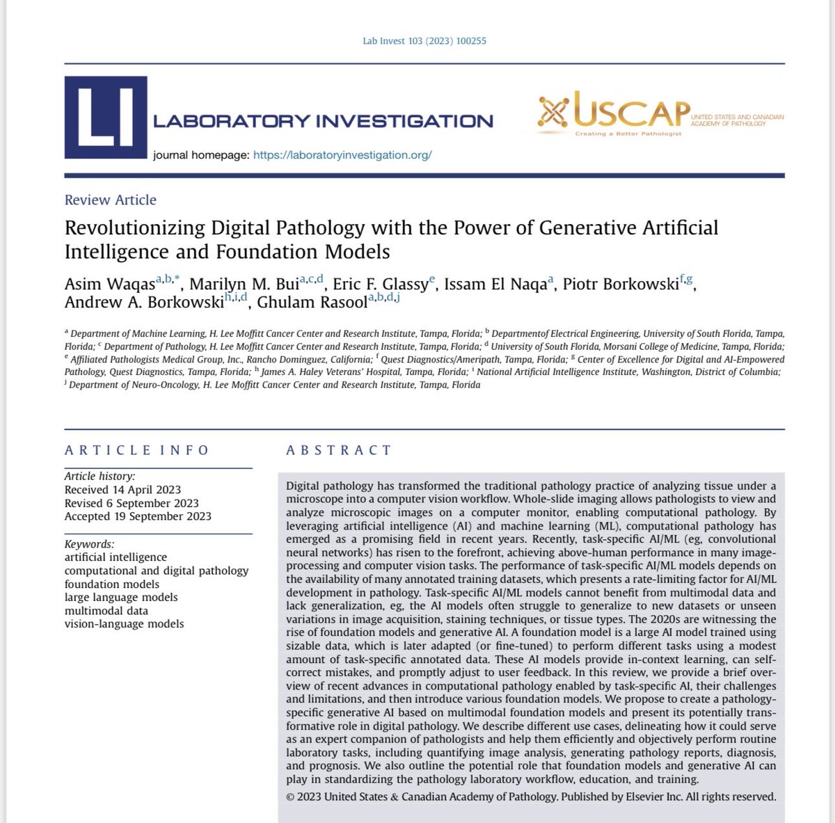 Dr. Bui Pathologist🌼 (@drbuipathology) on Twitter photo Hope you’ll enjoy reading our new article on #digital #pathology #Genarative #AI <a href="/MoffittNews/">Moffitt Cancer Center</a> <a href="/MoffittResearch/">Moffitt Research</a> <a href="/ml4onco/">Moffitt Machine Learning</a> <a href="/TheUSCAP/">USCAP</a> <a href="/LIjournal/">Laboratory Investigation</a> <a href="/SIIM_Tweets/">SIIM</a> #RSNA23 #pathtwitter <a href="/USFResearch/">USF Research</a> <a href="/CAPA_comm/">Chinese American Pathologists Association</a> <a href="/dpatweet/">The Digital Pathology Association</a> Hope you’ll enjoy reading our new article on #digital #pathology #Genarative #AI <a href="/MoffittNews/">Moffitt Cancer Center</a> <a href="/MoffittResearch/">Moffitt Research</a> <a href="/ml4onco/">Moffitt Machine Learning</a> <a href="/TheUSCAP/">USCAP</a> <a href="/LIjournal/">Laboratory Investigation</a> <a href="/SIIM_Tweets/">SIIM</a> #RSNA23 #pathtwitter <a href="/USFResearch/">USF Research</a> <a href="/CAPA_comm/">Chinese American Pathologists Association</a> <a href="/dpatweet/">The Digital Pathology Association</a>