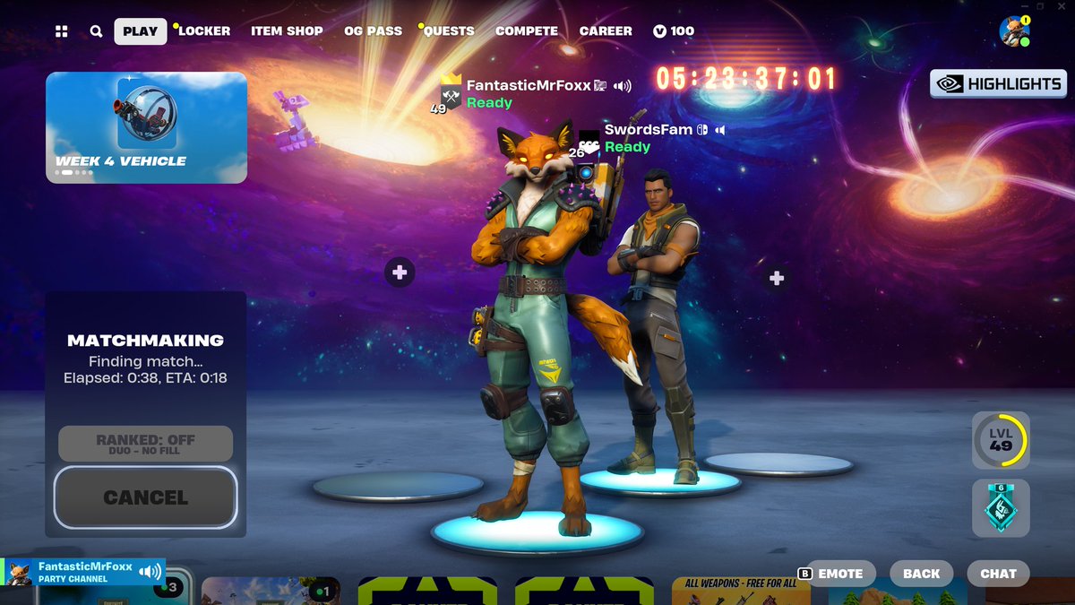 Fortnight with the kid let's go hope everyone is having a fantastic Sunday