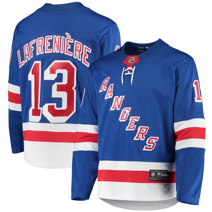 NYRangerFanclub's tweet photo. 🚨GIVEAWAY ALERT🚨

If #Lafrenière Scores 2 vs Buffalo we will GIVEAWAY A JERSEY!

🟥Repost
⬜️Follow
🟦LETS GO RANGERS! #nyr               

https://t.co/G8kUjf788L https://t.co/hTiAFRjhQK