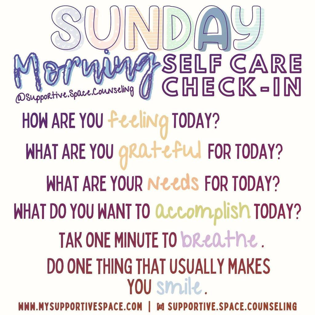 KevinKNaruse's tweet photo. 🌞✨ Have you completed your Sunday morning #selfcare check-in yet?
Embrace the day with positive vibes and self-love! 💖✨
#SundaySelfCare #MindfulMornings #WellnessJourney #MentalHealthMatters #SupportiveSpace #SelfLoveSunday #MentalHealthAdvocate #WellnessRoutine #Posi… https://t.co/V0UUQpnCSy