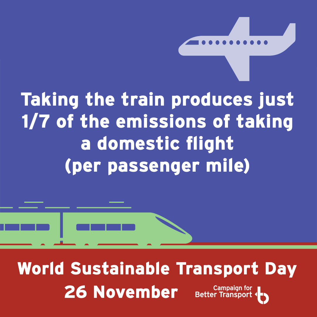 LumoTravel's tweet photo. Today is #WorldSustainableTransportDay . 🚆 🌎

At LUMO, we’re proud to play a part in bettering the environment by being 25x greener than flying, with our 100% electric trains.

We commend @cbtransport for their commitment towards making eco-friendly travel accessible to all! https://t.co/asqPo28Ryb