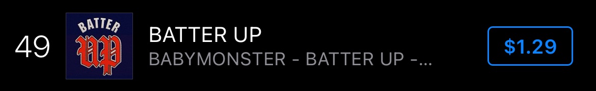 Nosgatic's tweet photo. @BABYMONGLOBAL @YGBABYMONSTER_ Top 50 🔥🔥 https://t.co/zFT8WSWRSK