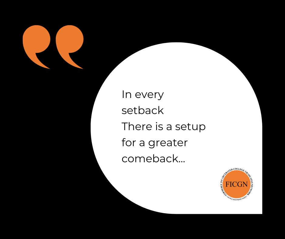 FICGN's tweet image. The hidden step for an EXTRAordinary comeback!

#quoteoftheday #justicereform #prisoneducation