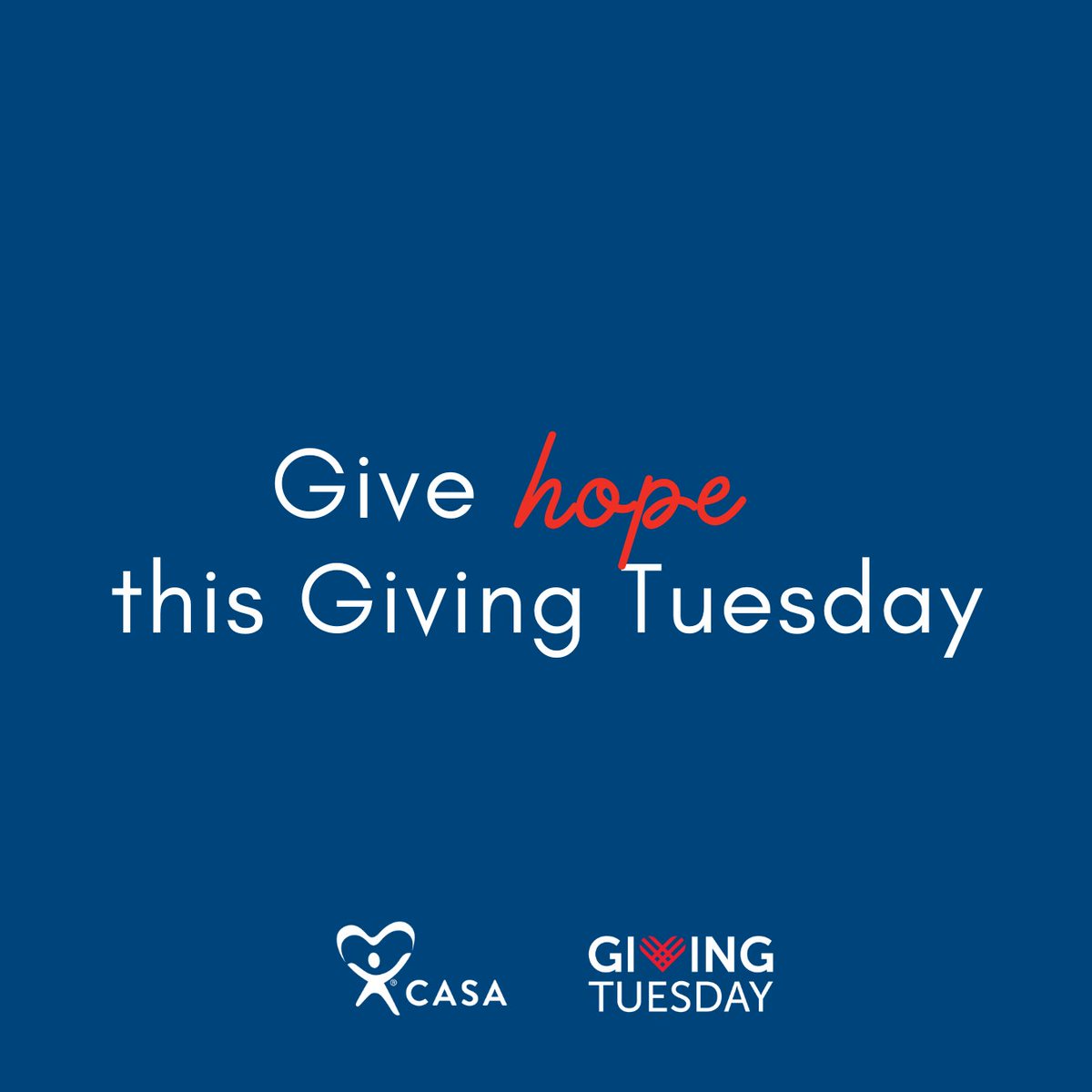 LouisianaCASA's tweet photo. Save the Date! Giving Tuesday is just around the corner. Let's make a difference together this Tuesday, November 28th. Your gift can change lives, providing a voice for children in need.

Learn more about CASA’s advocacy at https://t.co/U4n4pRAZSn #GivingTuesday #LouisianaCASA https://t.co/qyQ3IvxyqZ
