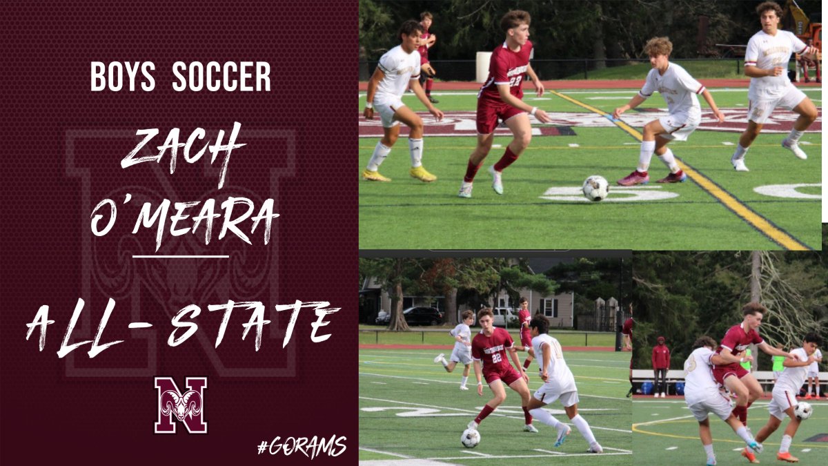Topping off our All-Star weekend is Zach O'Meara being named to the All-State Team for boys soccer.  Ram Nation is proud of you Zach!  Fall season is a wrap and winter season starts Monday!  Let's go!!