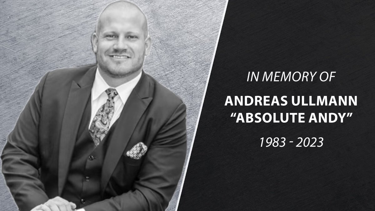 AEW joins the wrestling world in mourning the passing of Andreas Ullmann, professionally known as Absolute Andy. Our thoughts are with his family, his friends and his fans.