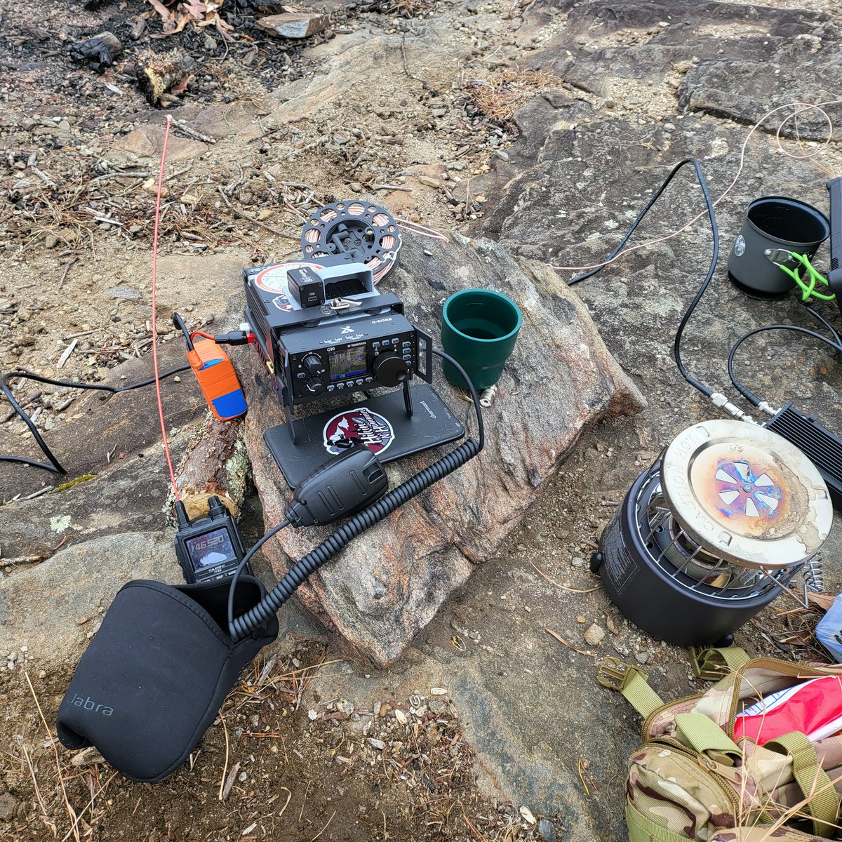 K4KHOMetroATL's tweet photo. CQ SOTA!! W4G/NG-020 Wildcat Mountain for the win!! I had a 🥶 but super fun activation with my #xiegu #G90 #xieguG90 #varaAc #Hamradio #qrp !! Lots of DX into Italy and Canada . The G90 is the Best Value Radio for Any Ham!! https://t.co/8Q1oczIFsZ