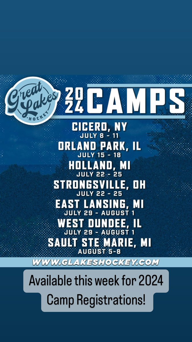 2024 Camps available this week!