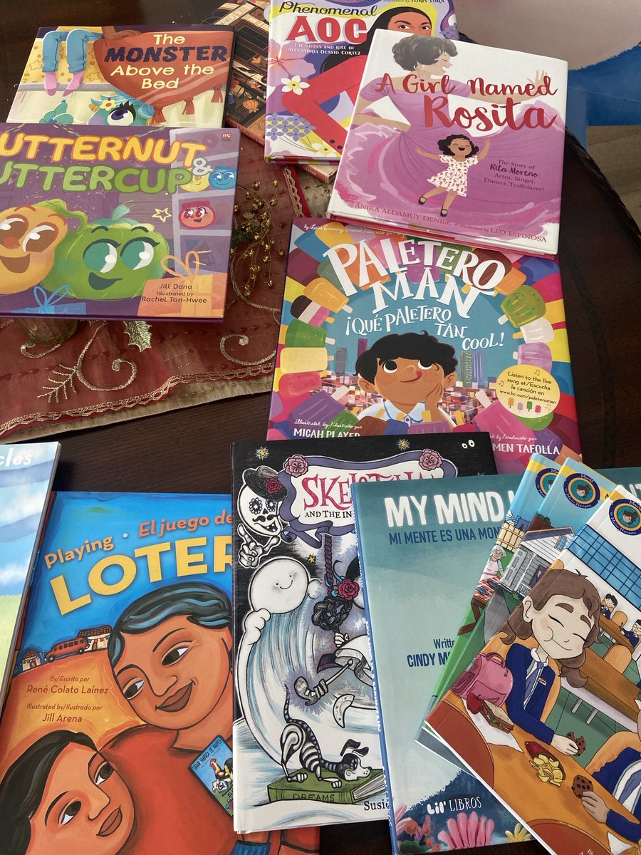 Books, the best gift! ¡El mejor regalo! #writingcommunity #kidlit #latinxauthors #languageandculture #tistheseason