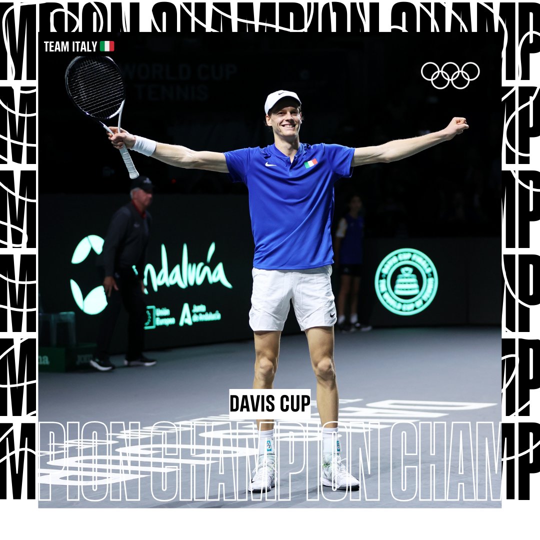 Just 24 hours after avenging his ATP Tour Finals defeat to Novak Djokovic, Jannik Sinner has led Italy to Davis Cup glory.

The Azzurri beat Australia 2-0 in Malaga to claim their first title for 47 years.

#DavisCupFinals | @federtennis | @DavisCup | @janniksin