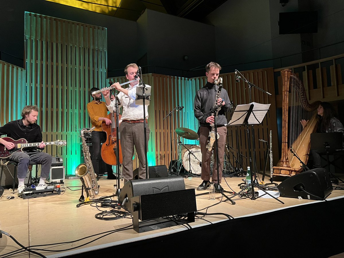 Really enjoyable afternoon listening to the excellent @emmajohnsonsax and @jasmine_myra_ at @Howard_Assembly Leeds