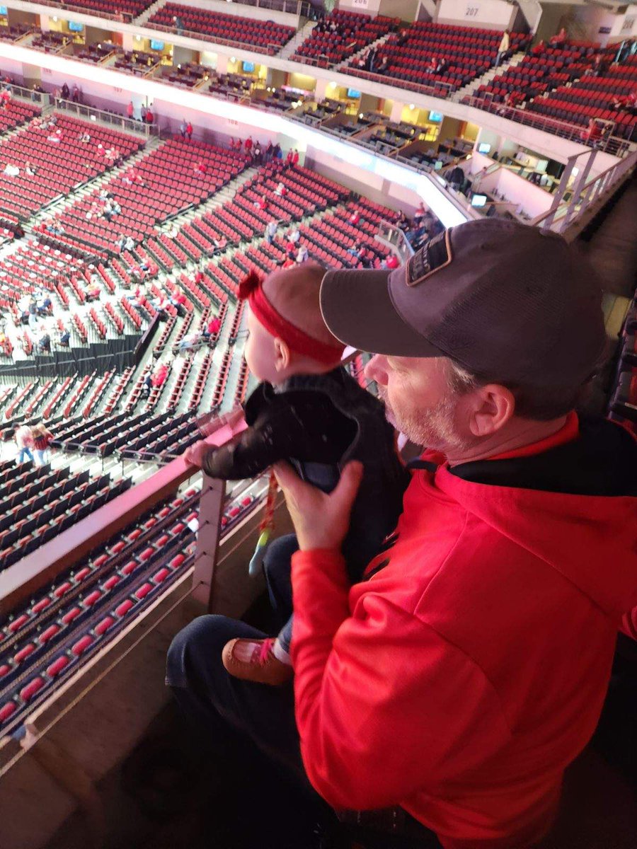 First #huskers game with grandpa! More to come!