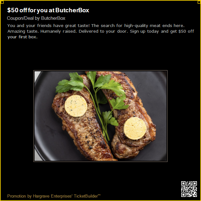 ConstAdvocate's tweet image. We love #ButcherBox and we are sure you will too! Here is a great deal to start off!