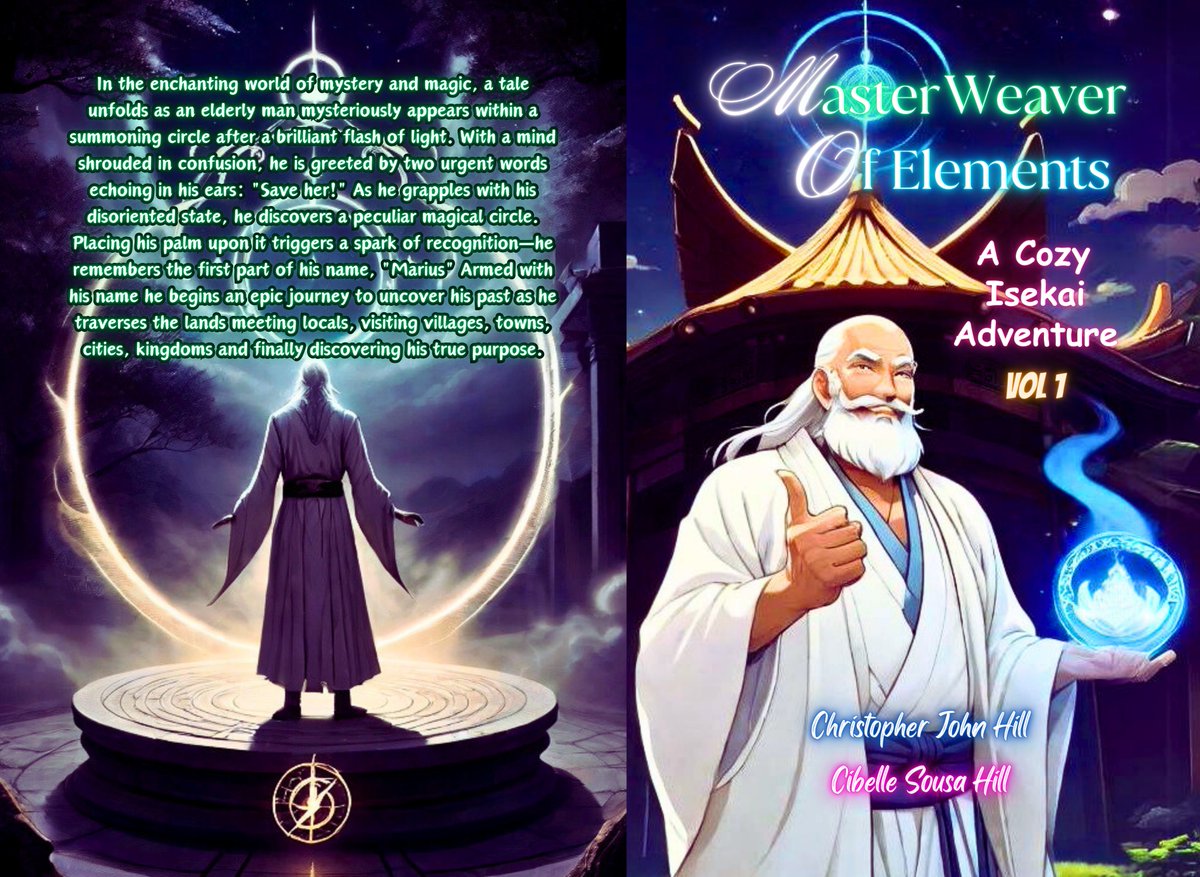 Announcing my latest project: "Master Weaver Of Elements: A Cozy Isekai Adventure" It follows an elderly adventurer whom suddenly appears within a fantasy world. It promises to be filled with heart-warming, fun, hilarious &amp; awkward moments, + eventually things slowly turn darker