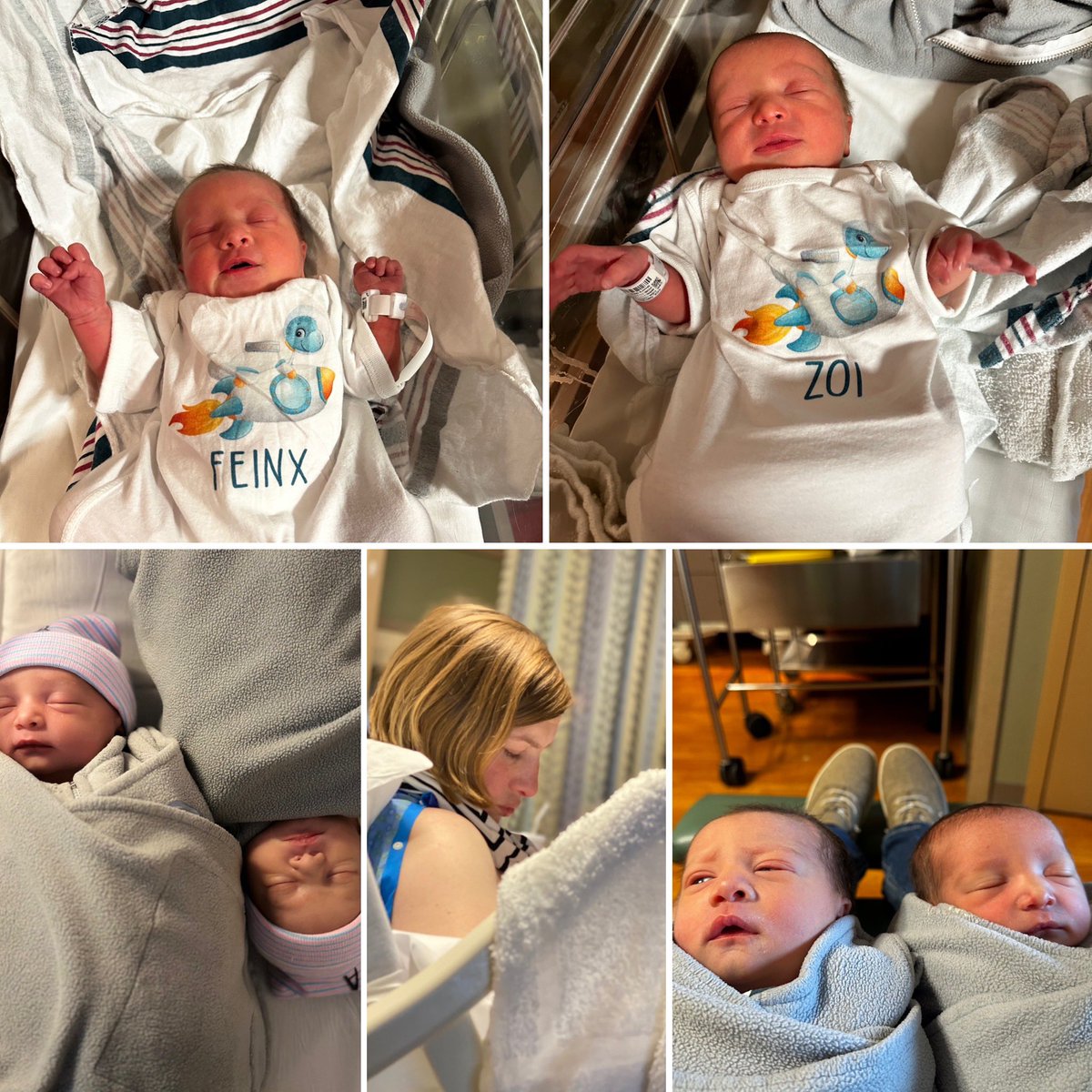 Blessed with healthy wife and healthy babies 👶👶 We are extremely grateful for the prayers, love, and support we’ve received throughout this amazing journey. I can’t wait for you all meet Feinx and Zoi. #twins #thankyouall