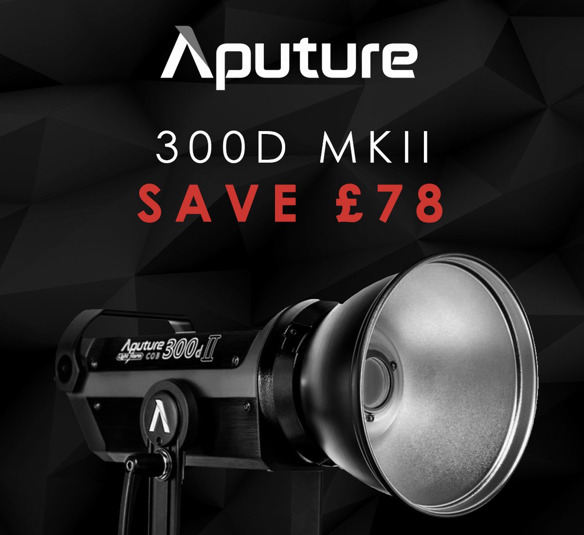 💥 Save £78 on the Aputure 300D MKII! 💥 View deal on our website: bit.ly/3MROsgn