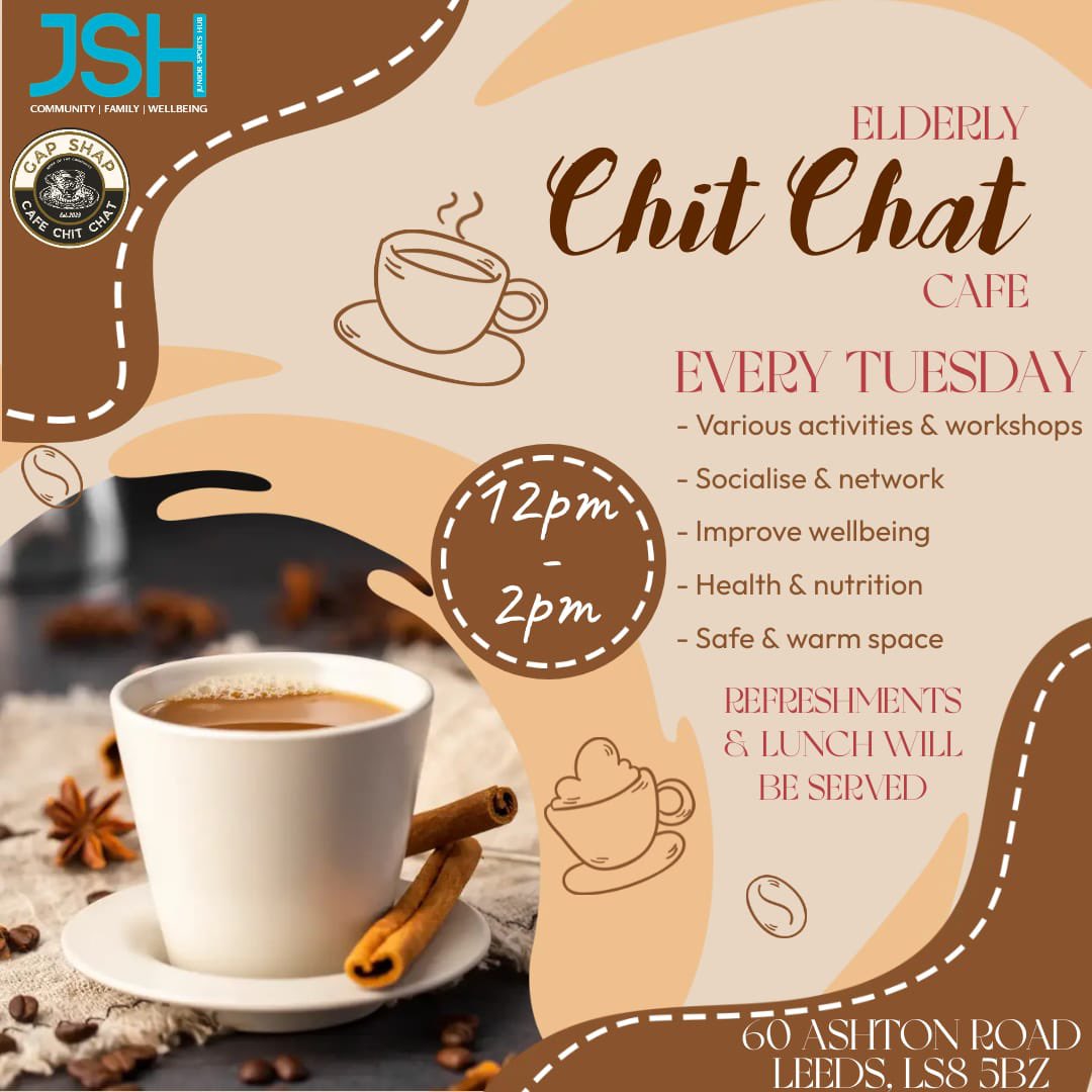 JuniorSportsHub's tweet photo. 🌟 Join the Chit Chat Cafe! 🌟
👵👴 Embrace the joy of shared stories and laughter at our Elderly Chit Chat Cafe! 👵👴
🗓️ When: Every Tuesday
🕒 Time: 12:00 PM - 2:00 PM
📍 Where: Cafe Chit Chat
#ChitChatCafe #SeniorsConnect #CommunityLove #ElderlySocial #JoinUs https://t.co/RD7QODI1Ok