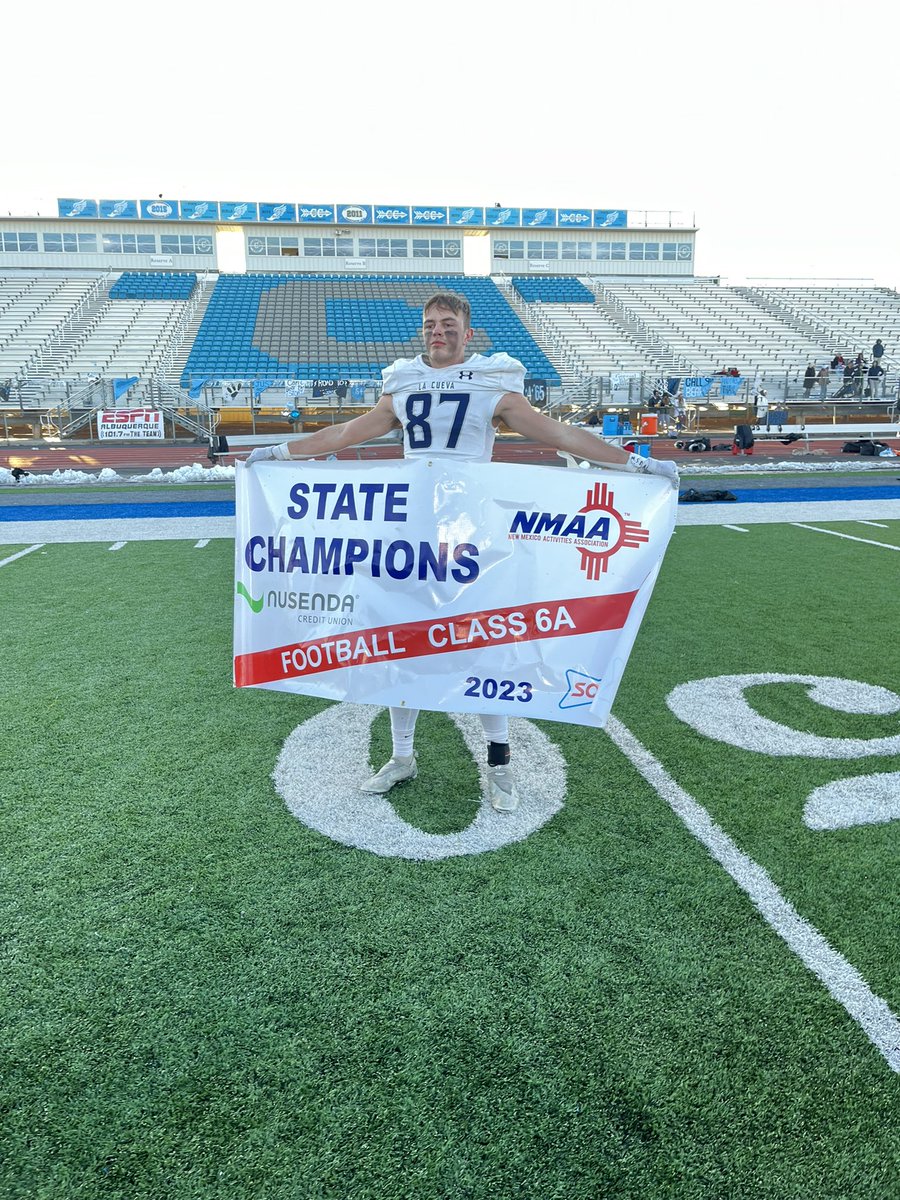 Blessed to be a state champ! Finished highschool football off right!