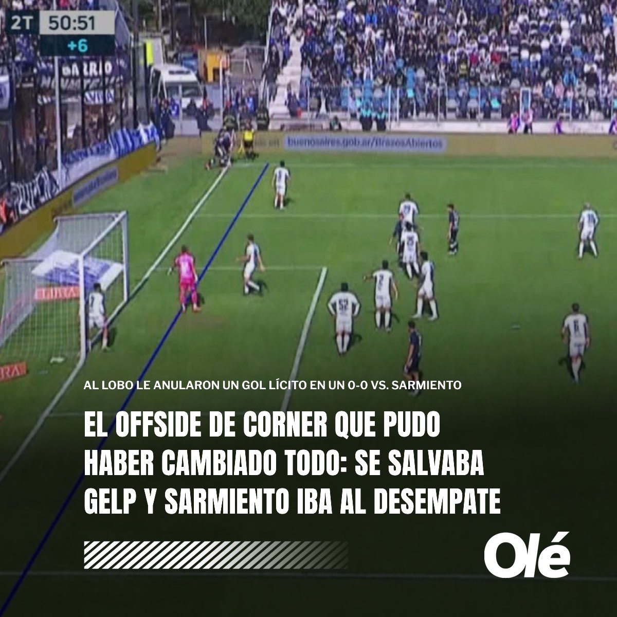 SarmientoOut's tweet photo. OFFSIDE DE CÓRNER - SARMIENTO AL DESEMPATE. https://t.co/JUXlFJkwnQ