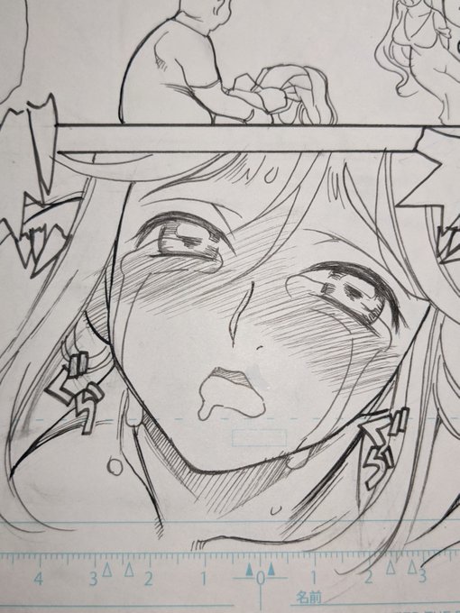 新刊進捗。
ひたすらペン入れ中です。😅💦 