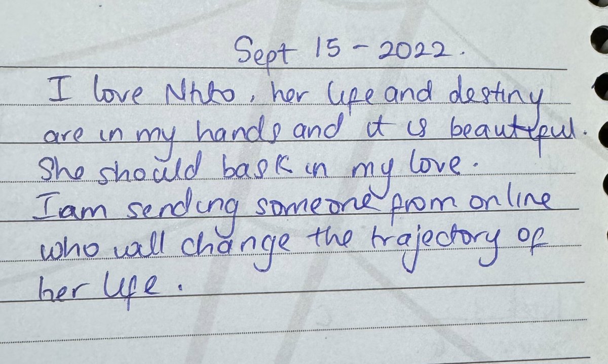 I had just gotten out of a relationship, I was hurt and crying to God , and I told Him I just needed a word from Him, something to calm the hurt I felt.
The next day I received a call from my sister telling me that God gave her a message for me, which I wrote down.